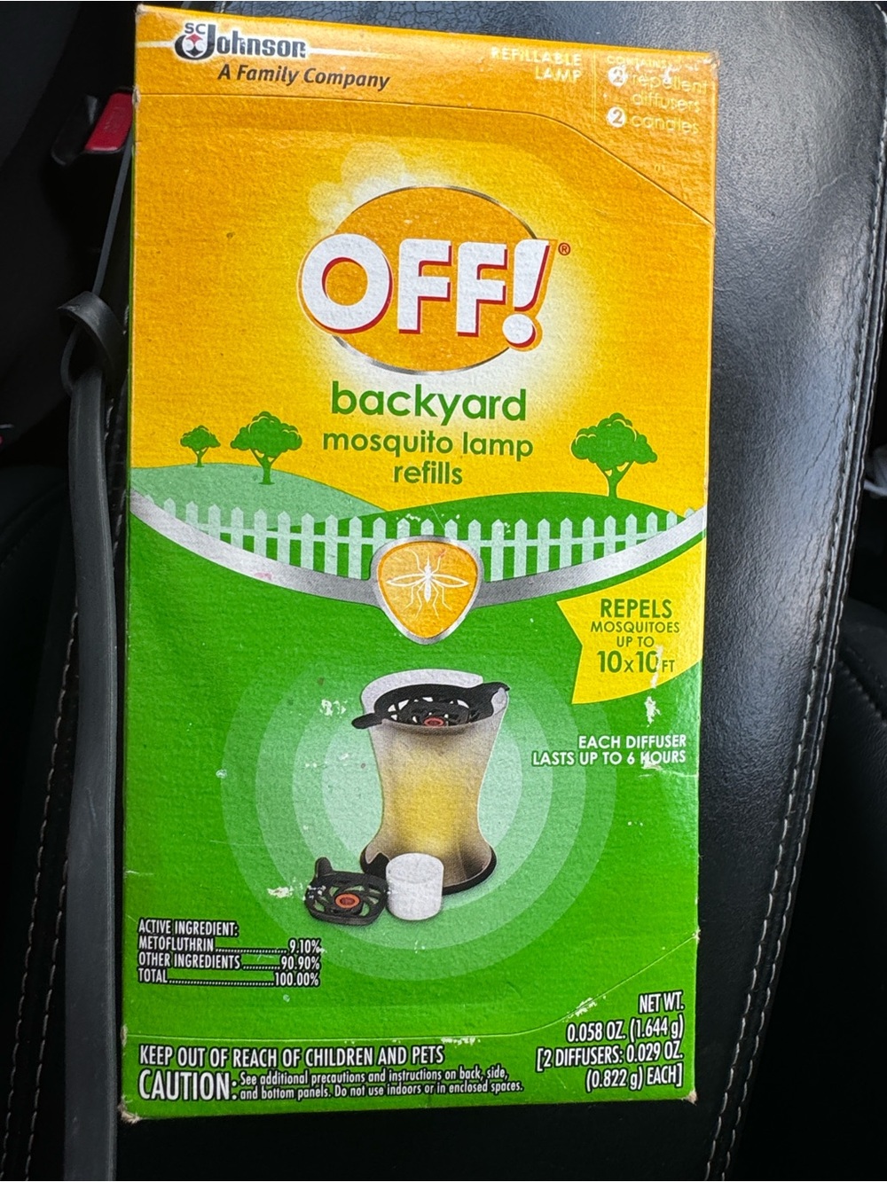 OFF! Backyard Mosquito Lamp Refills - Yellow/Green